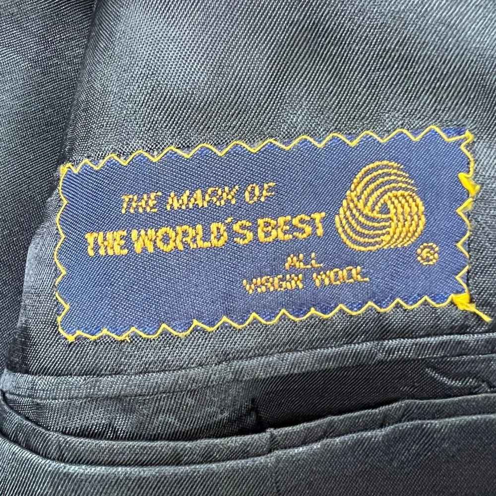 Polo Ralph Lauren University Club Mens Blazer Navy Blue Virgin Wool Gold Button